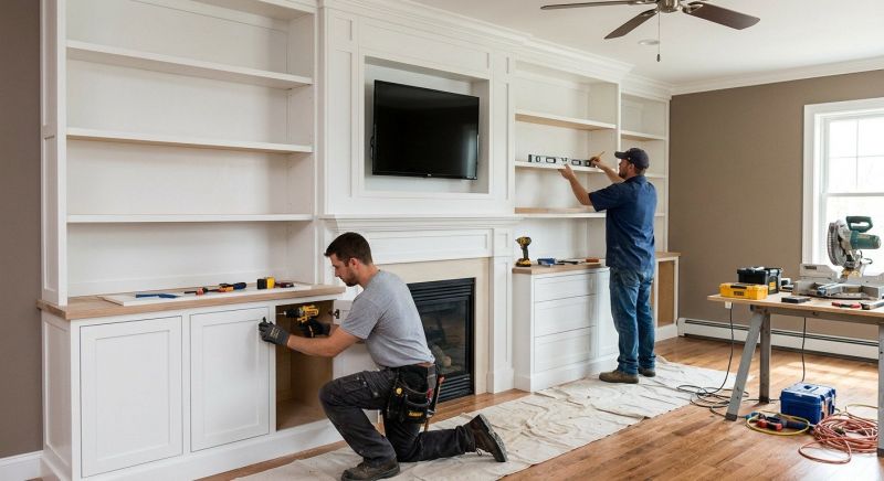 Fireplace Shelves Installation in Frederick, MD